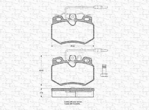 Magneti Marelli 430216170217 - Jarrupala, levyjarru inparts.fi