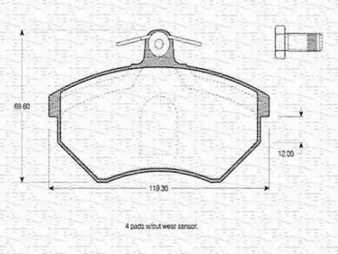 Magneti Marelli 363702160274 - Jarrupala, levyjarru inparts.fi