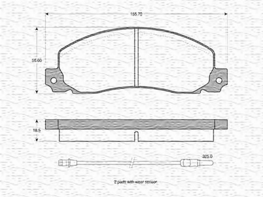 Magneti Marelli 363702160798 - Jarrupala, levyjarru inparts.fi