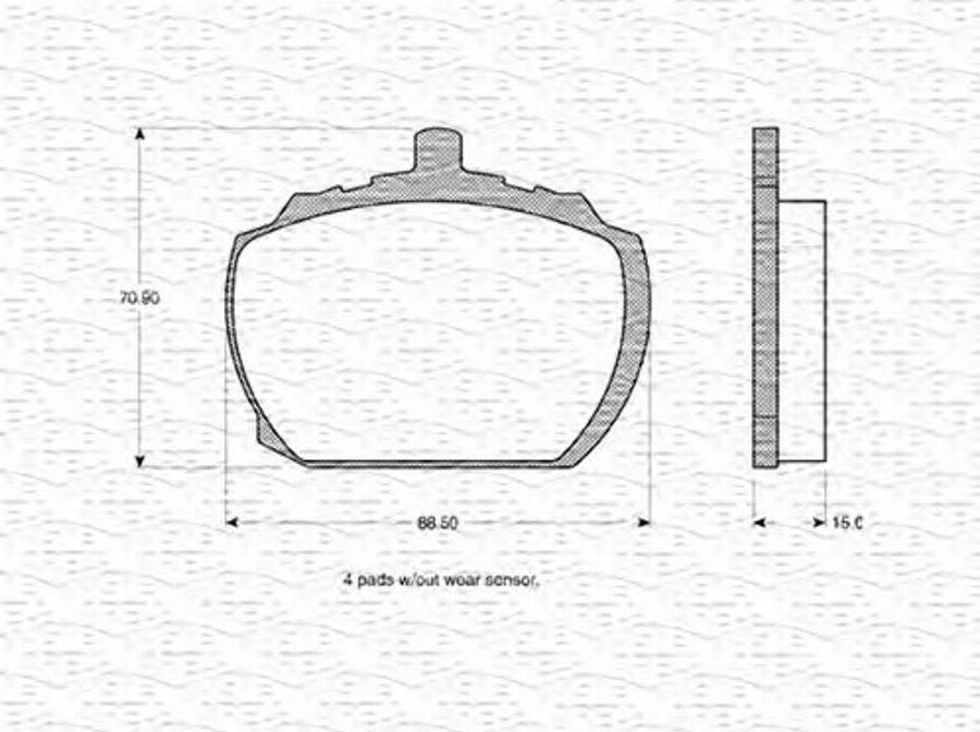 Magneti Marelli 363702160797 - Jarrupala, levyjarru inparts.fi