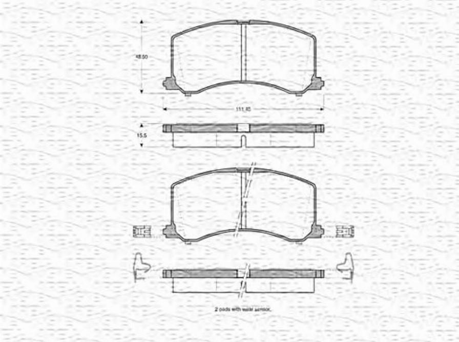 Magneti Marelli 363702160752 - Jarrupala, levyjarru inparts.fi