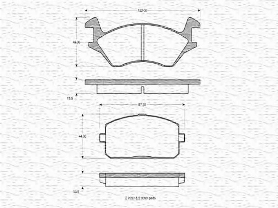 Magneti Marelli 363702160702 - Jarrupala, levyjarru inparts.fi