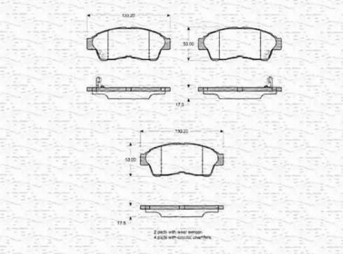 Magneti Marelli 363702160781 - Jarrupala, levyjarru inparts.fi