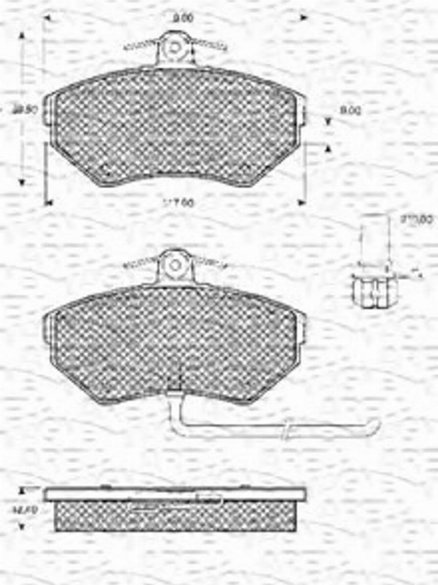 Magneti Marelli 363702161090 - Jarrupala, levyjarru inparts.fi