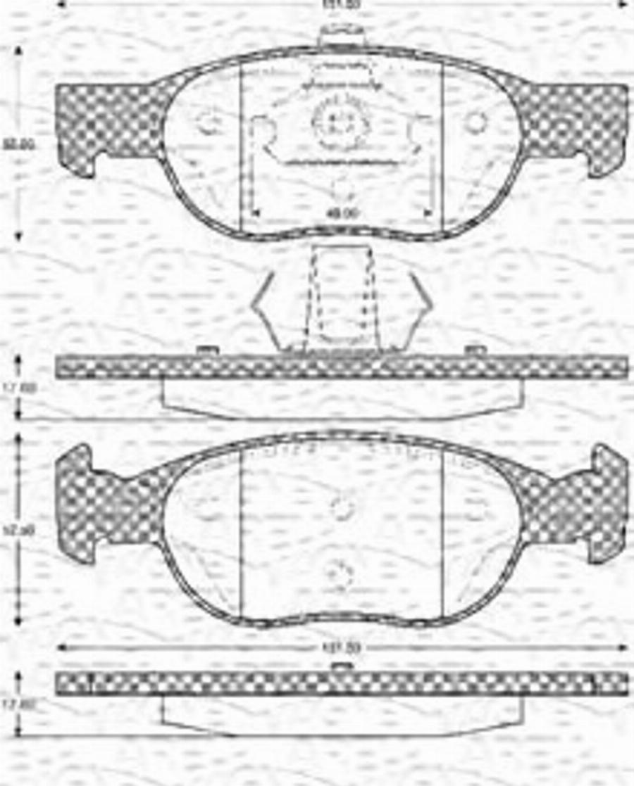 Magneti Marelli 363702161055 - Jarrupala, levyjarru inparts.fi