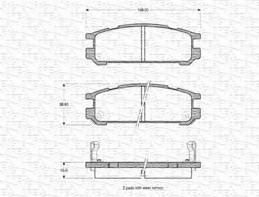 Magneti Marelli 363702161009 - Jarrupala, levyjarru inparts.fi