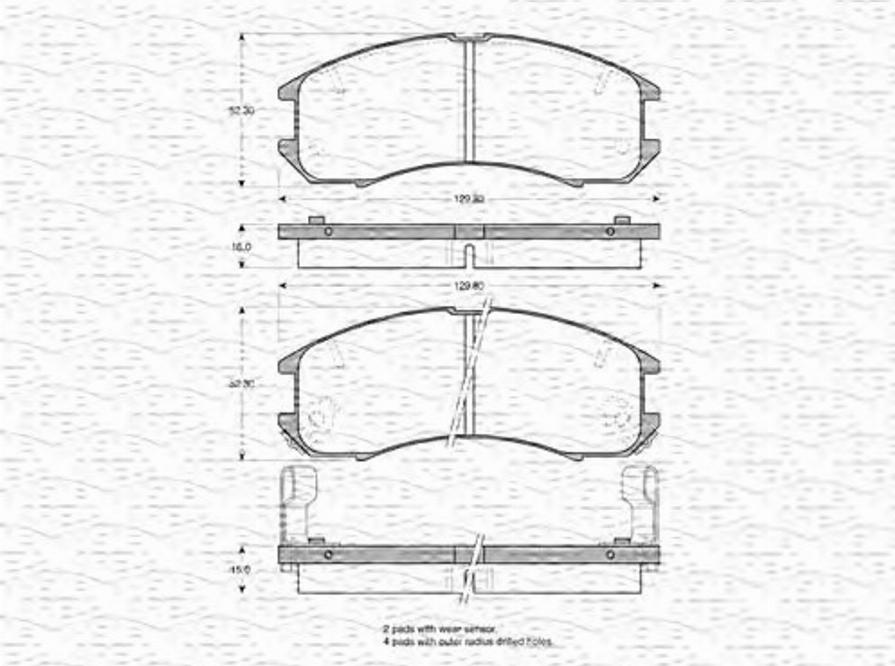 Magneti Marelli 363702161004 - Jarrupala, levyjarru inparts.fi