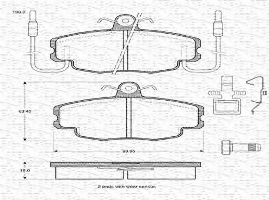 Magneti Marelli 363702161018 - Jarrupala, levyjarru inparts.fi