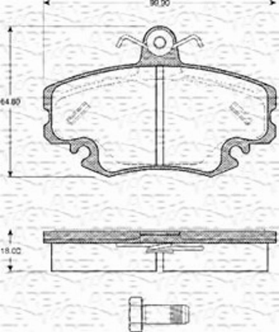 Magneti Marelli 363702161081 - Jarrupala, levyjarru inparts.fi