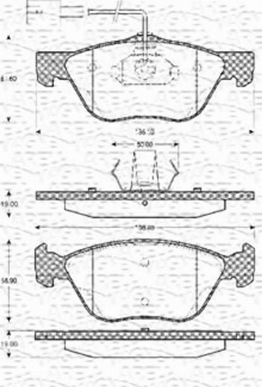 Magneti Marelli 363702161035 - Jarrupala, levyjarru inparts.fi