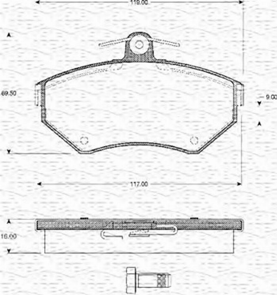 Magneti Marelli 363702161038 - Jarrupala, levyjarru inparts.fi