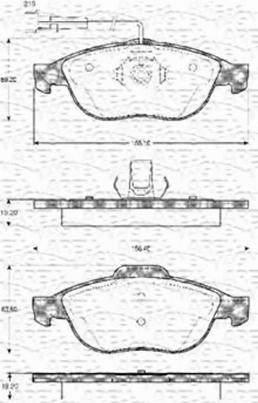 Magneti Marelli 363702161021 - Jarrupala, levyjarru inparts.fi