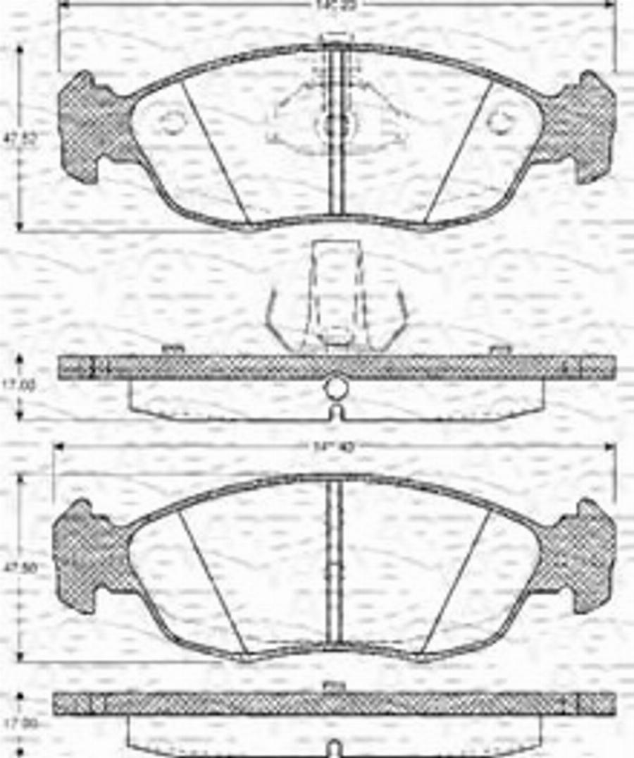 Magneti Marelli 363702161077 - Jarrupala, levyjarru inparts.fi