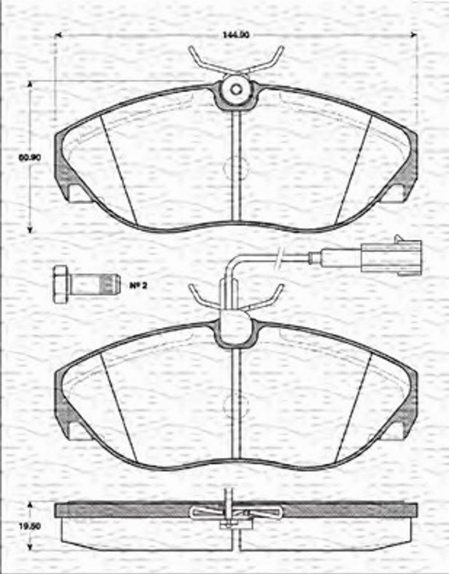 Magneti Marelli 363702161196 - Jarrupala, levyjarru inparts.fi