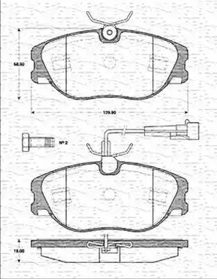 Magneti Marelli 363702161190 - Jarrupala, levyjarru inparts.fi