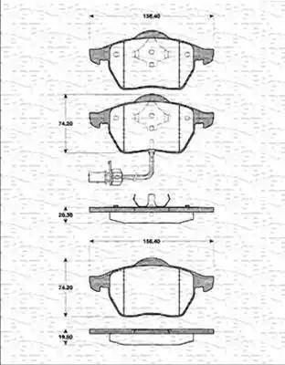 Magneti Marelli 363702161191 - Jarrupala, levyjarru inparts.fi