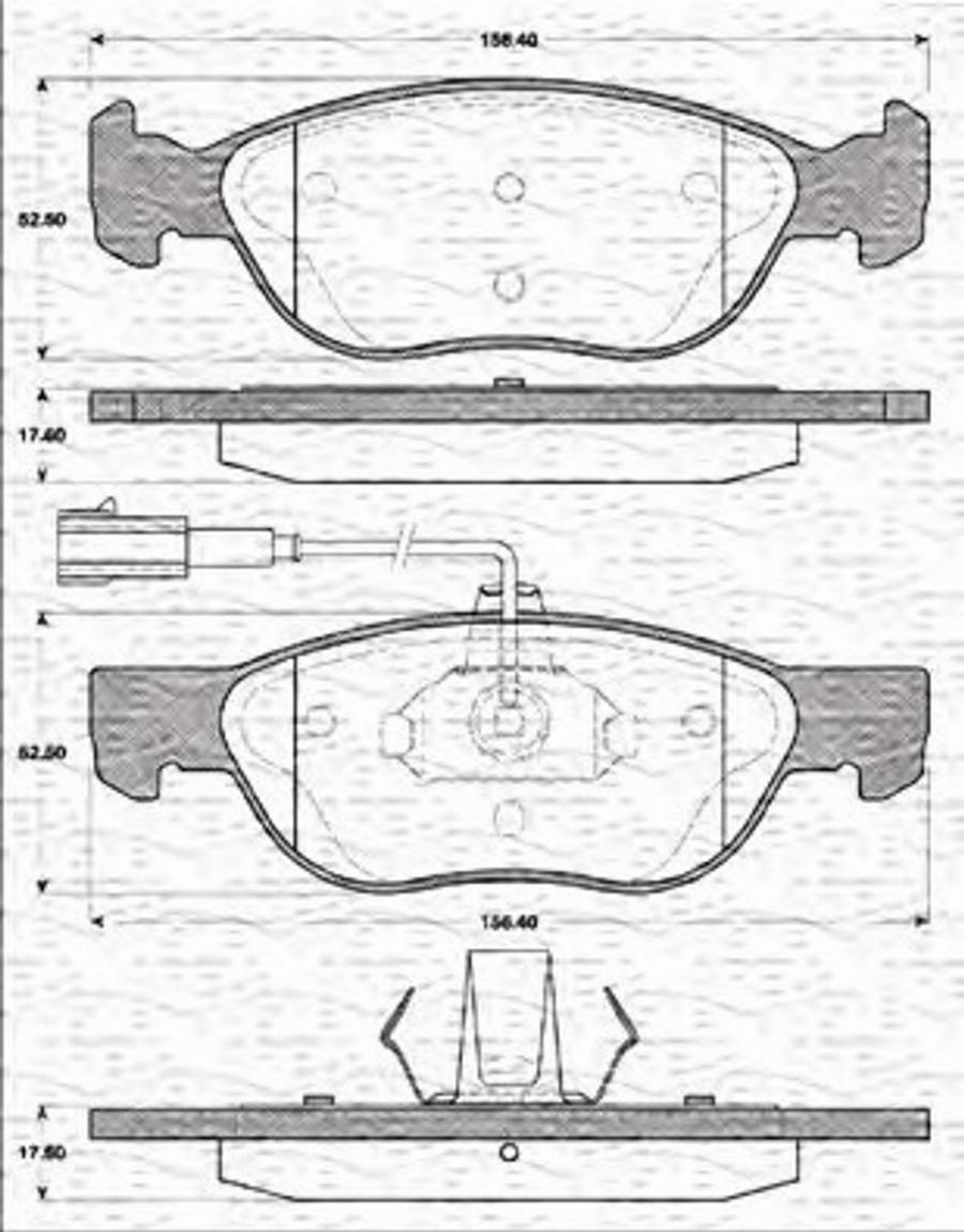 Magneti Marelli 363702161198 - Jarrupala, levyjarru inparts.fi