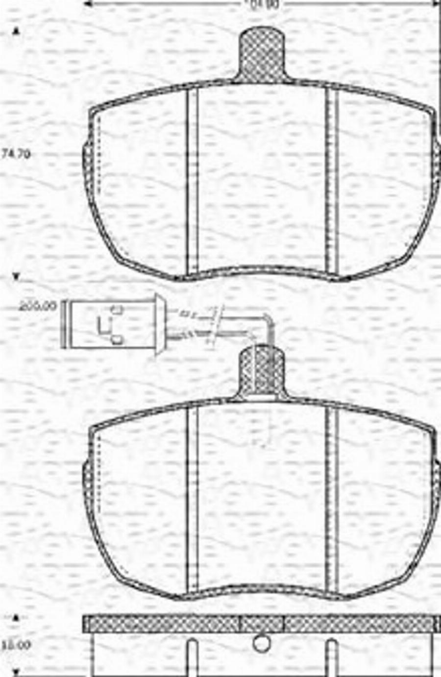 Magneti Marelli 363702161152 - Jarrupala, levyjarru inparts.fi