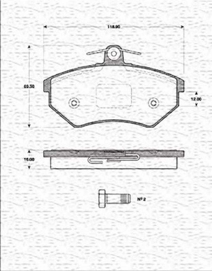 Magneti Marelli 363702161181 - Jarrupala, levyjarru inparts.fi