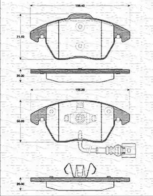 Magneti Marelli 363702161171 - Jarrupala, levyjarru inparts.fi