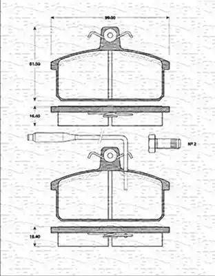 Magneti Marelli 363702161178 - Jarrupala, levyjarru inparts.fi