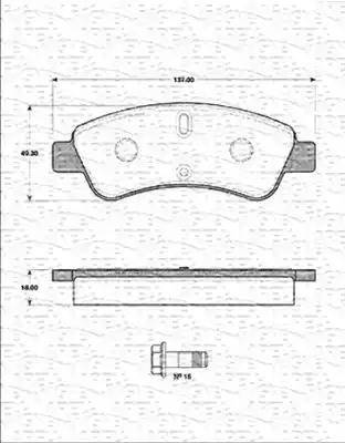 Magneti Marelli 363702161307 - Jarrupala, levyjarru inparts.fi