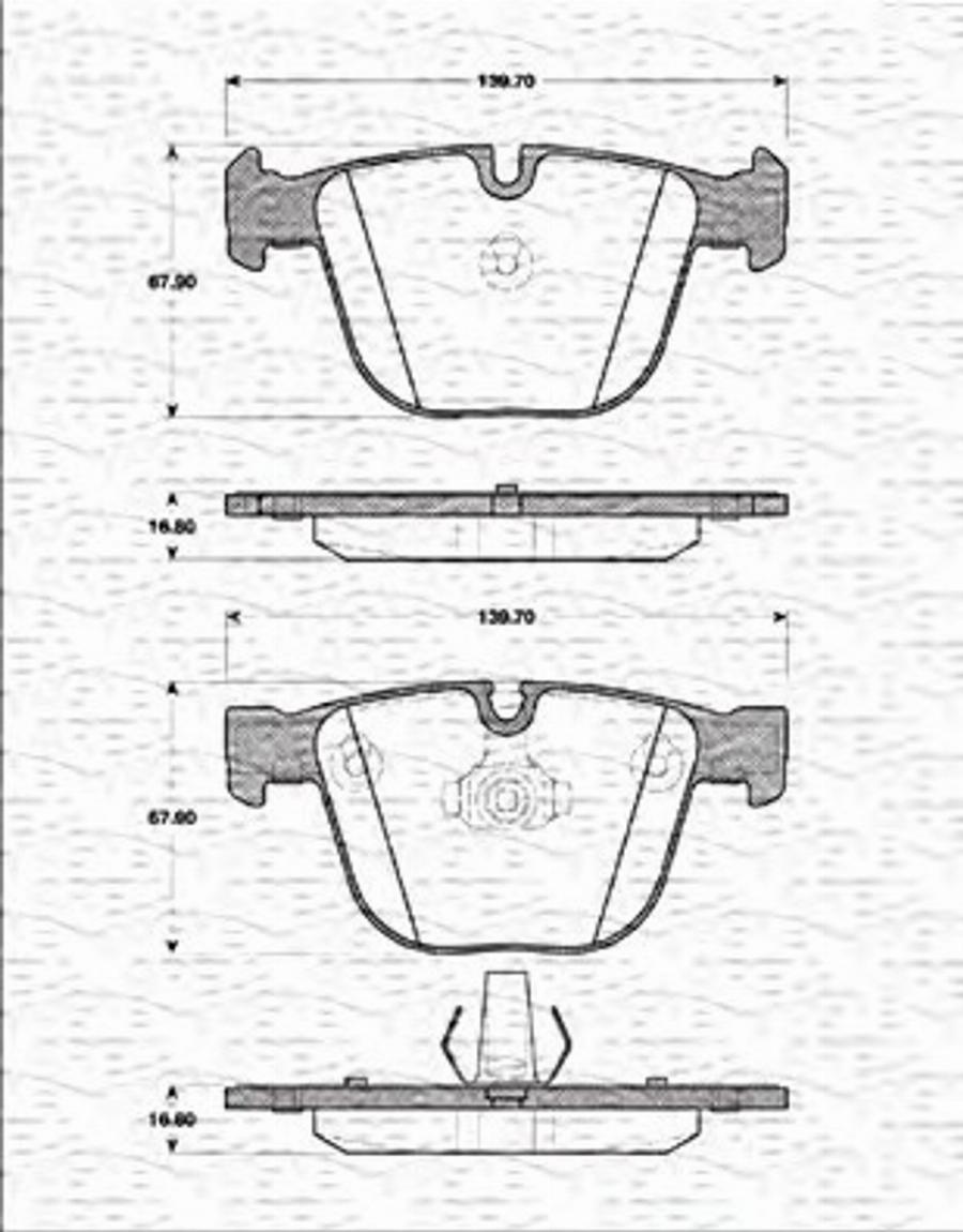 Magneti Marelli 363702161334 - Jarrupala, levyjarru inparts.fi