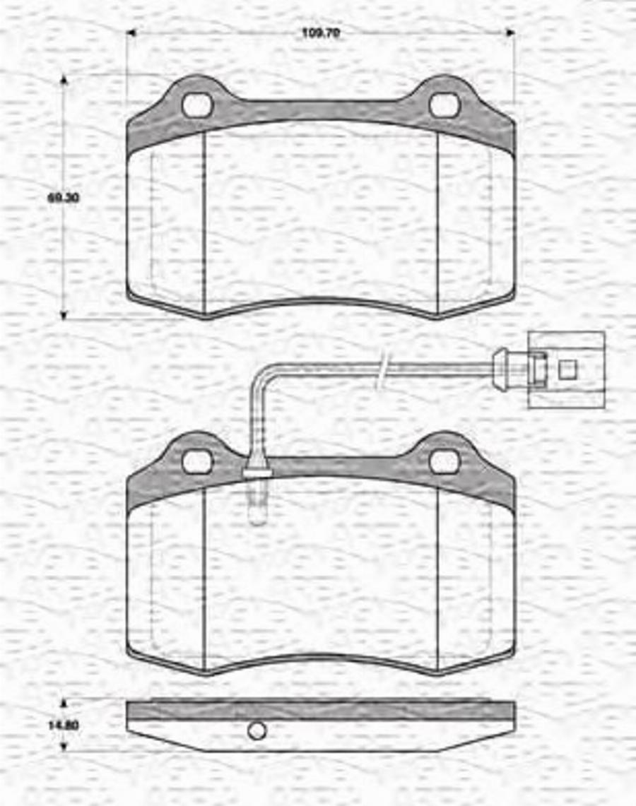 Magneti Marelli 363702161325 - Jarrupala, levyjarru inparts.fi