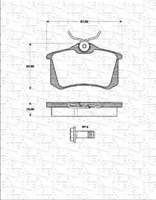 Magneti Marelli 363702161328 - Jarrupala, levyjarru inparts.fi