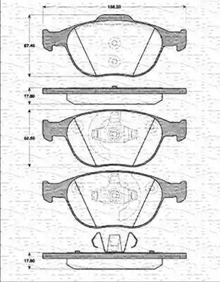 Magneti Marelli 363702161249 - Jarrupala, levyjarru inparts.fi