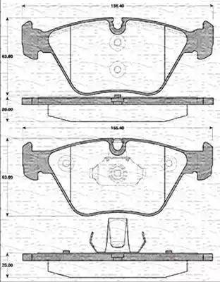 Magneti Marelli 363702161243 - Jarrupala, levyjarru inparts.fi