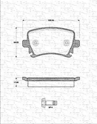 Magneti Marelli 363702161251 - Jarrupala, levyjarru inparts.fi