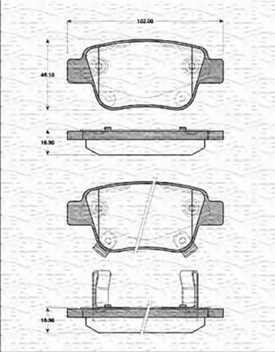 Magneti Marelli 363702161252 - Jarrupala, levyjarru inparts.fi