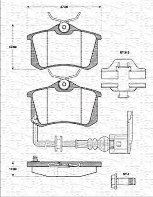 Magneti Marelli 363702161257 - Jarrupala, levyjarru inparts.fi