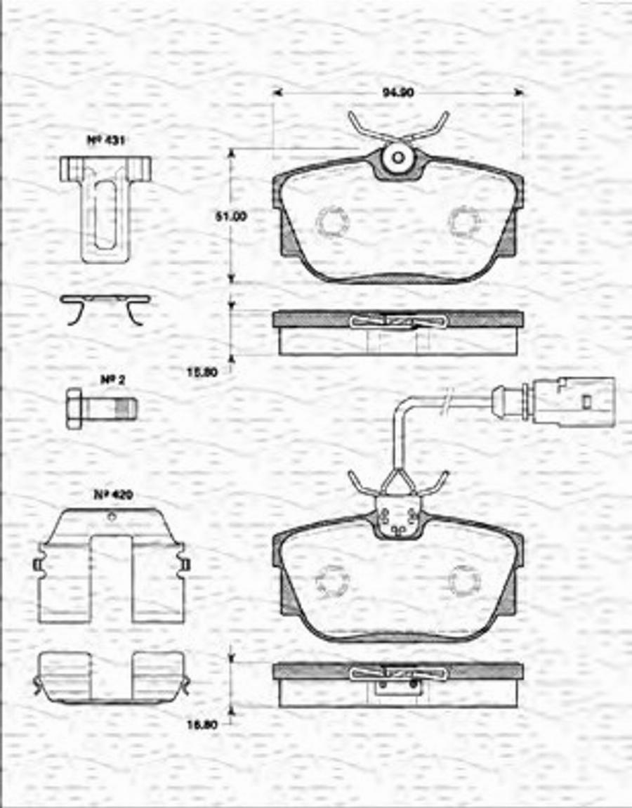 Magneti Marelli 363702161267 - Jarrupala, levyjarru inparts.fi