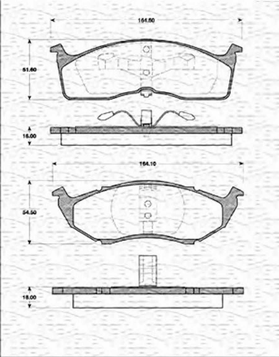 Magneti Marelli 363702161284 - Jarrupala, levyjarru inparts.fi