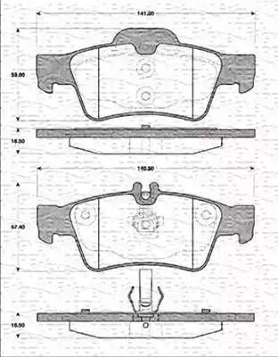 Magneti Marelli 363702161281 - Jarrupala, levyjarru inparts.fi