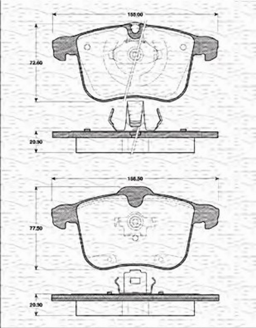 Magneti Marelli 363702161282 - Jarrupala, levyjarru inparts.fi