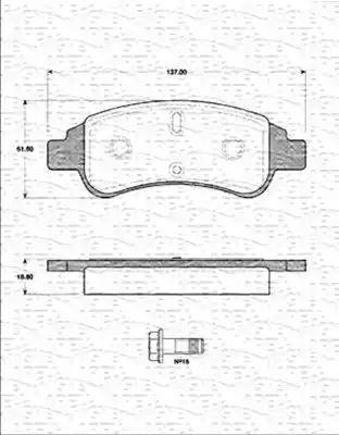 Magneti Marelli 363702161230 - Jarrupala, levyjarru inparts.fi