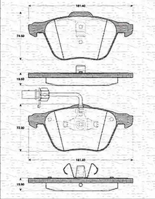 Magneti Marelli 363702161228 - Jarrupala, levyjarru inparts.fi