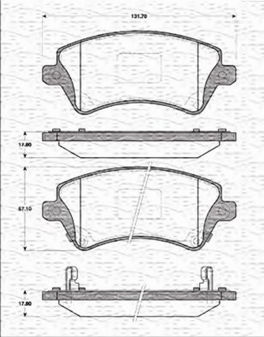 Magneti Marelli 363702161223 - Jarrupala, levyjarru inparts.fi