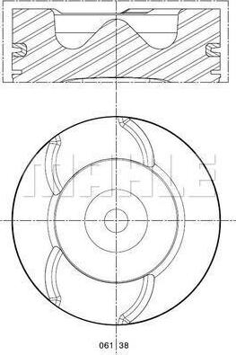 MAHLE 061 38 00 - Männät inparts.fi