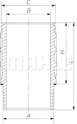 MAHLE 061 WN 27 01 - Sylinteriputki inparts.fi