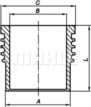 MAHLE 004 WR 17 00 - Sylinteriputki inparts.fi