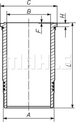 MAHLE 439WN0301 - Sylinteriputki inparts.fi