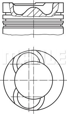 MAHLE 592 44 00 - Männät inparts.fi