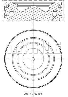 MAHLE 007 PI 00104 000 - Männät inparts.fi