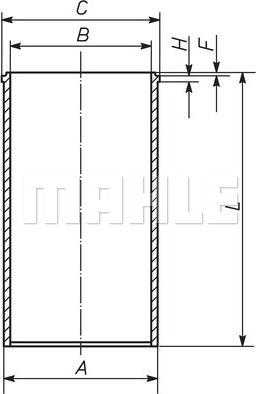 MAHLE 209 WT 07 00 - Sylinteriputki inparts.fi