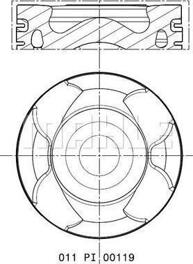 MAHLE 011 PI 00119 000 - Männät inparts.fi