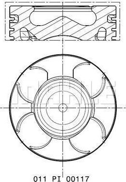 MAHLE 011 PI 00117 000 - Männät inparts.fi